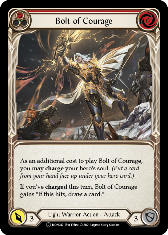 Bolt of Courage (Red) [U-MON042] Unlimited Edition Normal