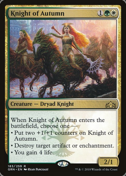 Knight of Autumn [Guilds of Ravnica], MTG Single - Gamers Grove