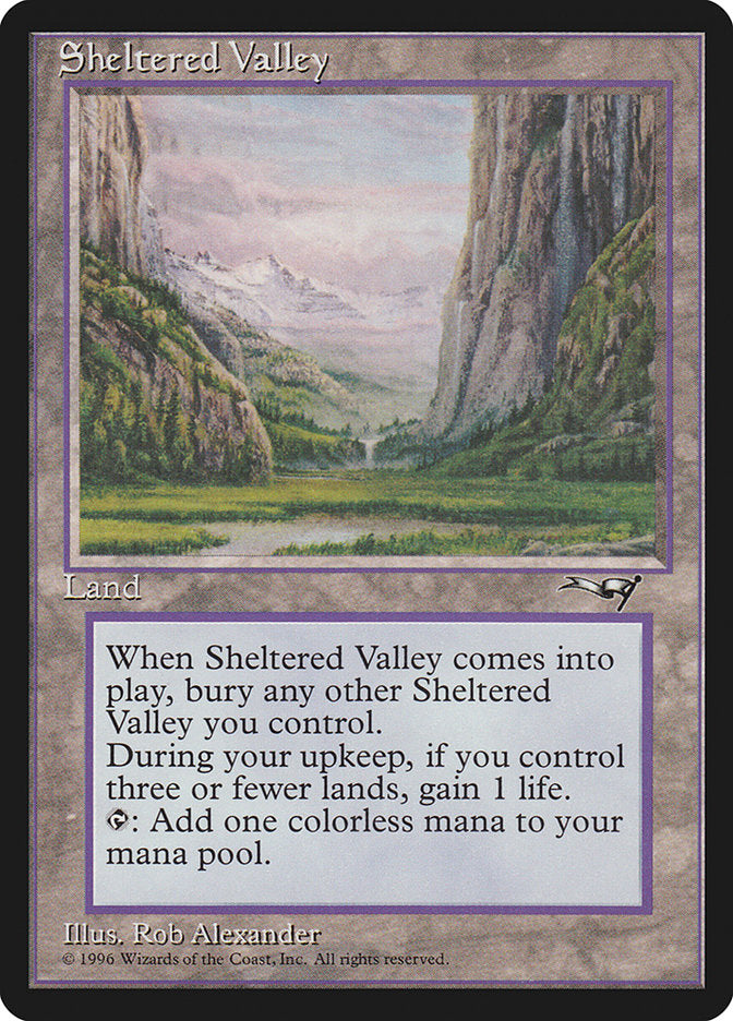Sheltered Valley [Alliances], MTG Single - Gamers Grove