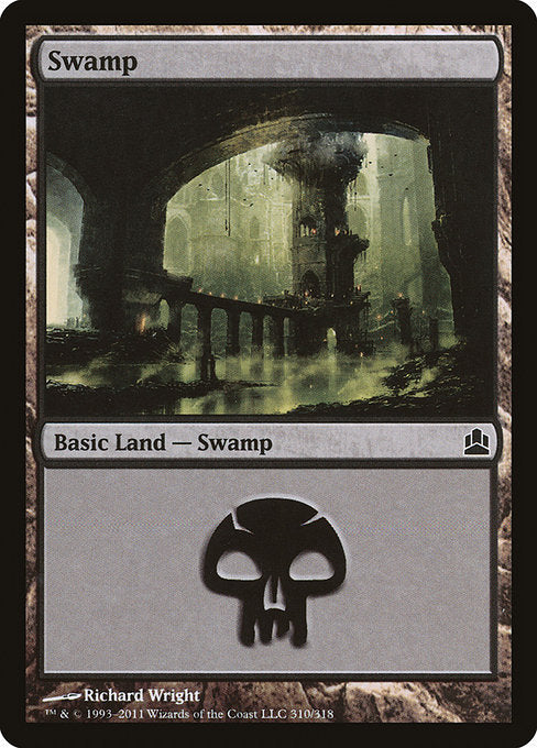 Swamp [Commander 2011], MTG Single - Gamers Grove