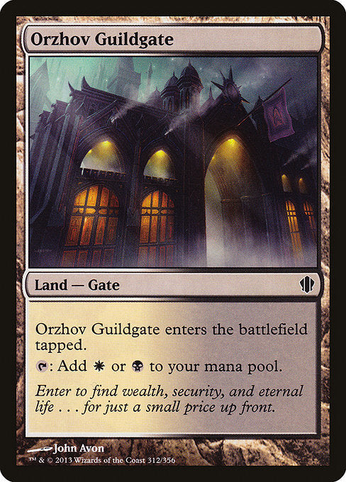 Orzhov Guildgate [Commander 2013], MTG Single - Gamers Grove