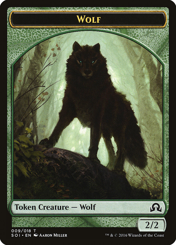 Wolf [Shadows over Innistrad Tokens], MTG Single - Gamers Grove