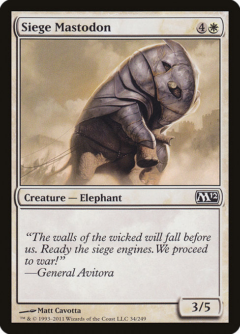 Siege Mastodon [Magic 2012], MTG Single - Gamers Grove