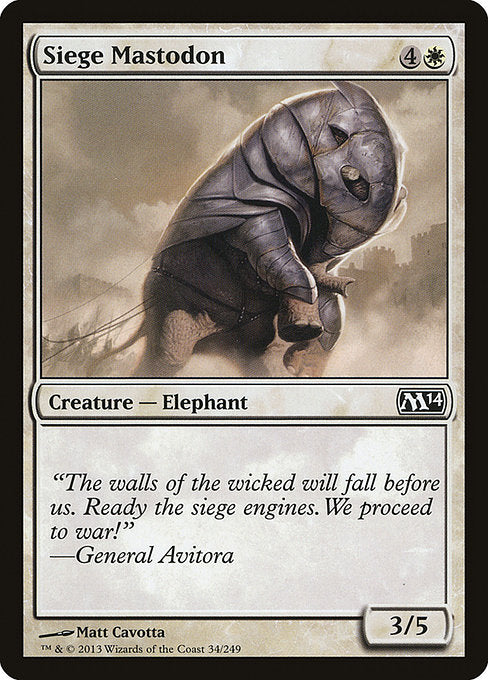 Siege Mastodon [Magic 2014], MTG Single - Gamers Grove