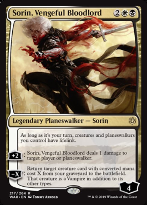Sorin, Vengeful Bloodlord [War of the Spark]