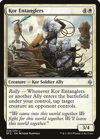 Kor Entanglers [Battle for Zendikar], MTG Single - Gamers Grove