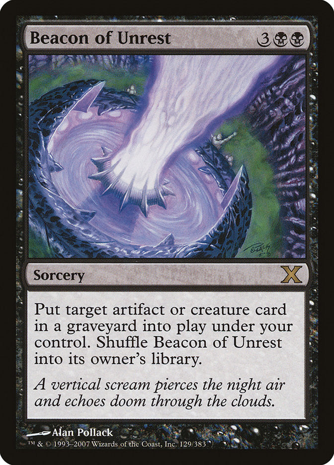 Beacon of Unrest [Tenth Edition], MTG Single - Gamers Grove