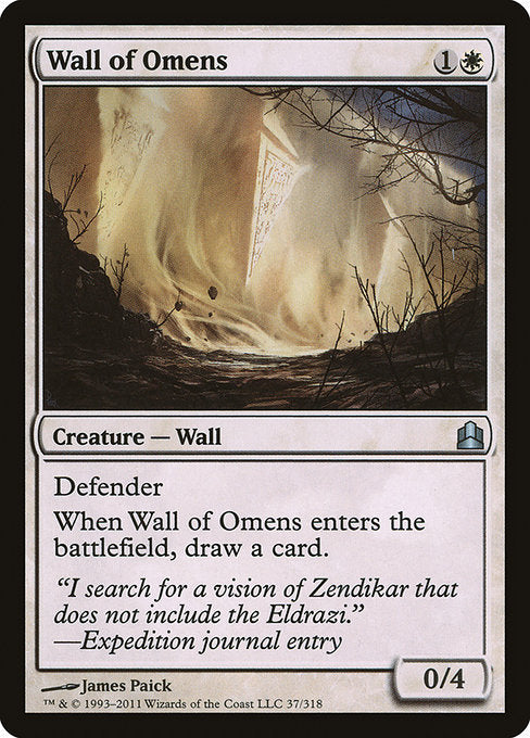 Wall of Omens [Commander 2011], MTG Single - Gamers Grove