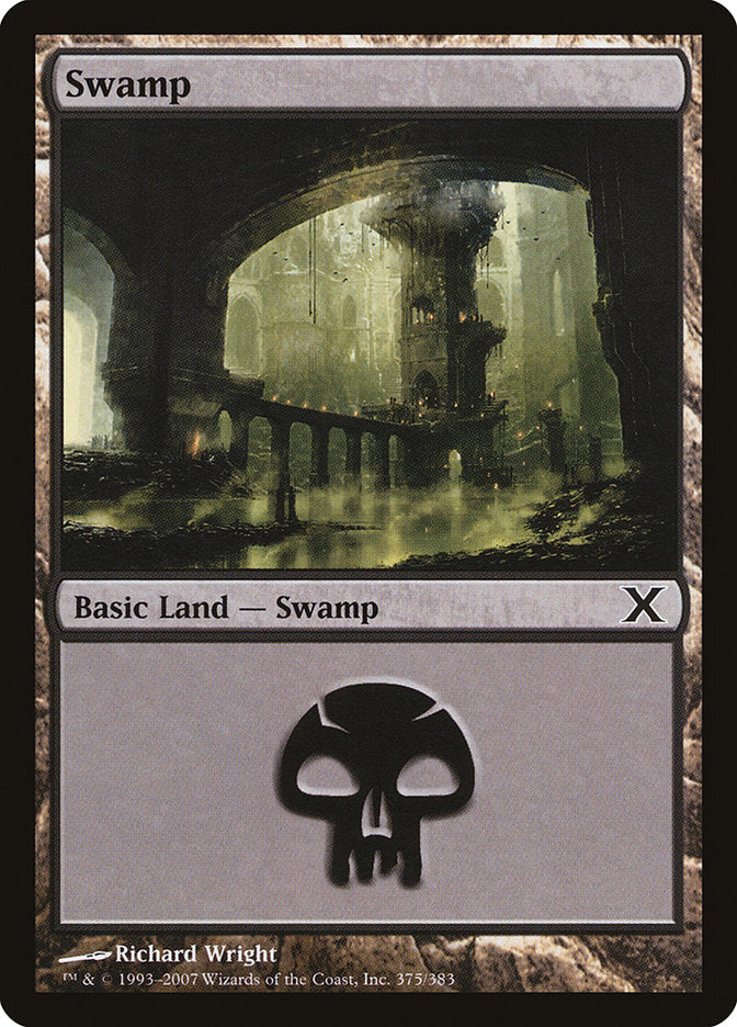 Swamp (375) [Tenth Edition], MTG Single - Gamers Grove