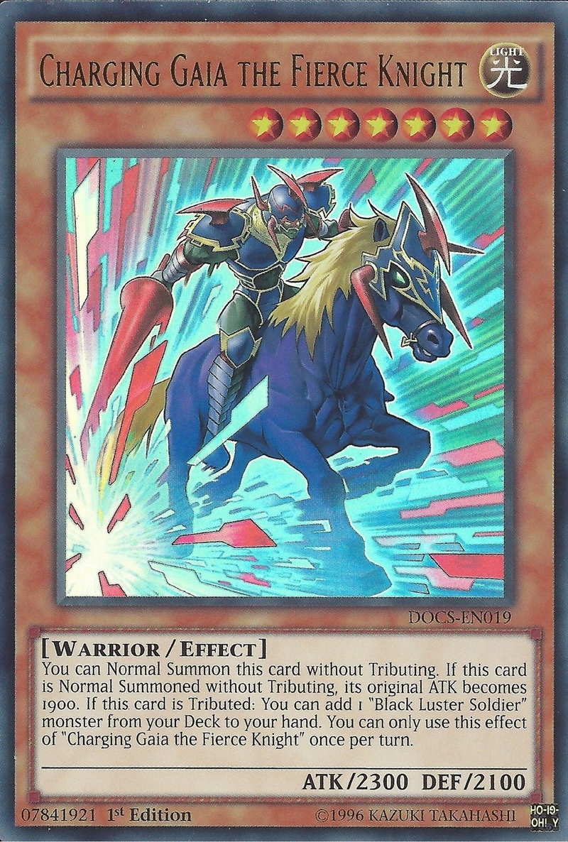 Super Rare Blue Card! Black Luster Soldier! Yu Gi Oh