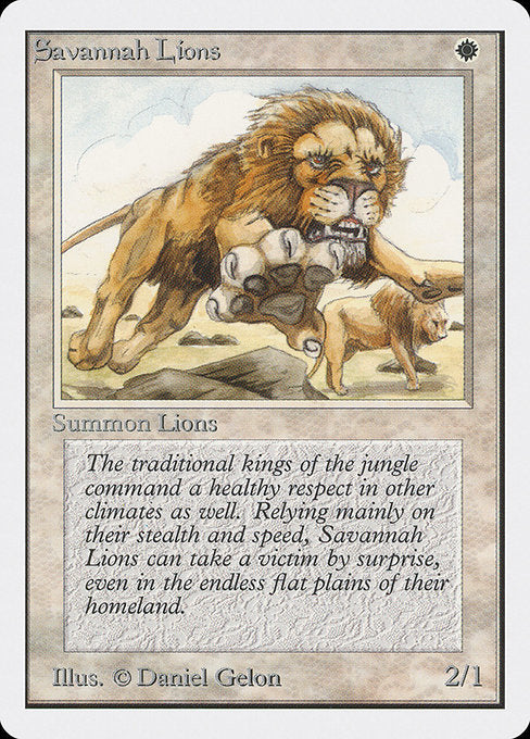 Savannah Lions [Unlimited Edition], MTG Single - Gamers Grove