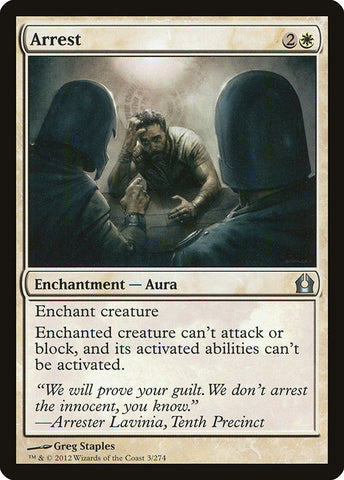 Arrest [Return to Ravnica], MTG Single - Gamers Grove