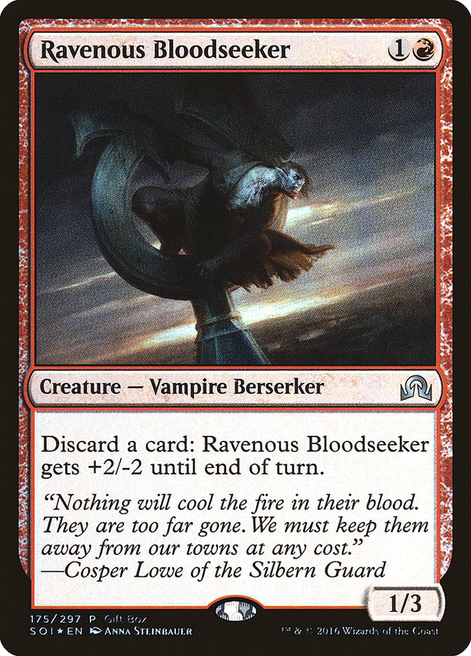 Ravenous Bloodseeker (Gift Box) [Shadows over Innistrad Promos], MTG Single - Gamers Grove