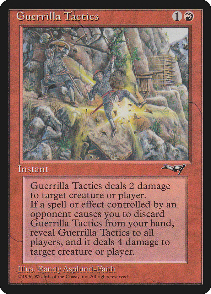 Guerrilla Tactics (Falling) [Alliances], MTG Single - Gamers Grove