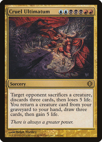 Cruel Ultimatum [Shards of Alara], MTG Single - Gamers Grove