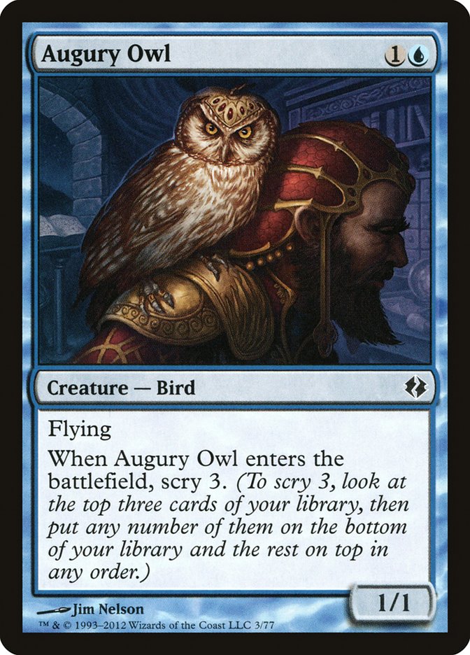 Augury Owl [Duel Decks: Venser vs. Koth], MTG Single - Gamers Grove