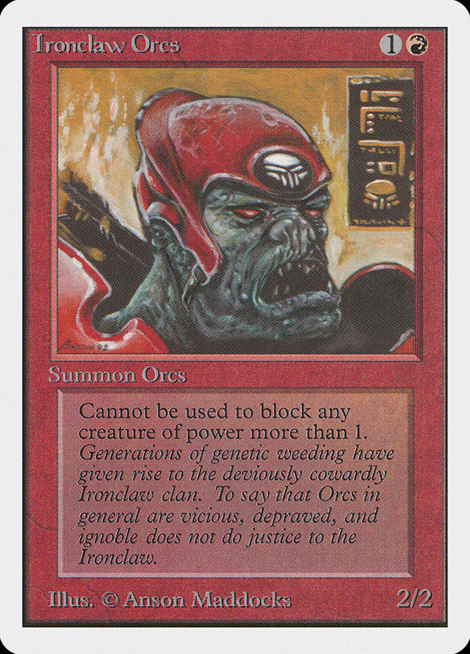 Ironclaw Orcs [Unlimited Edition], MTG Single - Gamers Grove