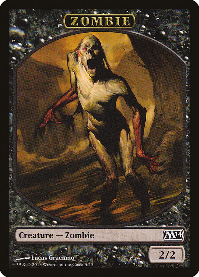 Zombie [Magic 2014 Tokens], MTG Single - Gamers Grove