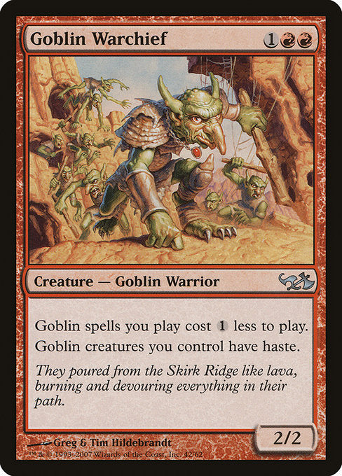 Goblin Warchief [Duel Decks: Elves vs. Goblins], MTG Single - Gamers Grove