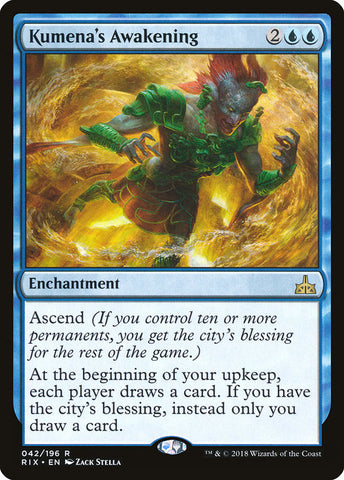 Kumena's Awakening [Rivals of Ixalan], MTG Single - Gamers Grove