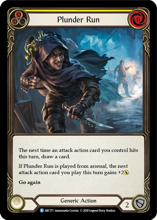 Plunder Run (Yellow) [ARC171] Unlimited Edition Rainbow Foil