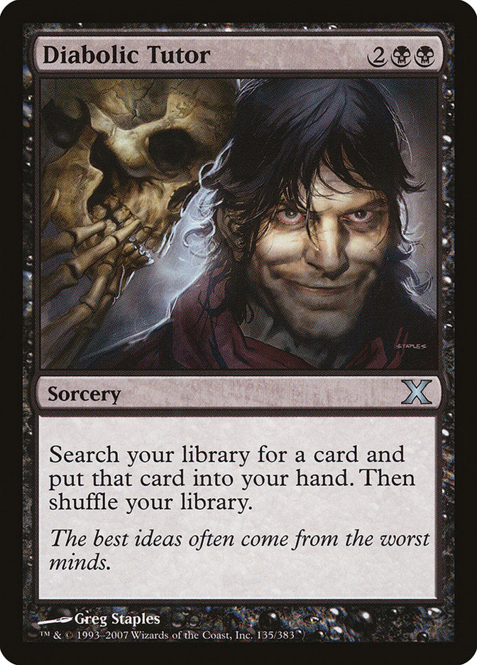 Diabolic Tutor [Tenth Edition], MTG Single - Gamers Grove