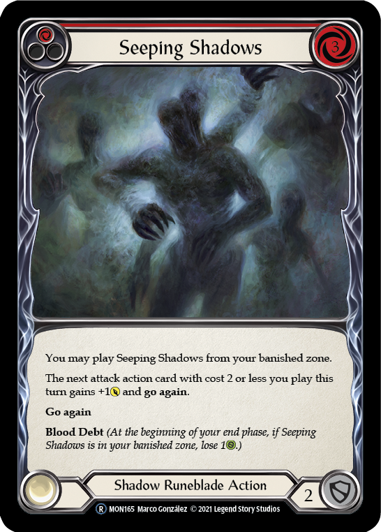 Seeping Shadows (Red) [U-MON165] Unlimited Edition Normal