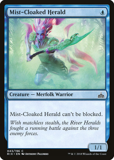 Mist-Cloaked Herald [Rivals of Ixalan], MTG Single - Gamers Grove
