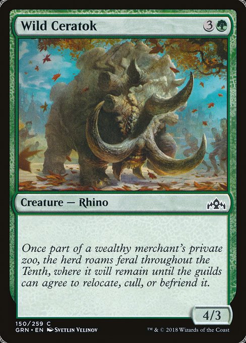 Wild Ceratok [Guilds of Ravnica], MTG Single - Gamers Grove