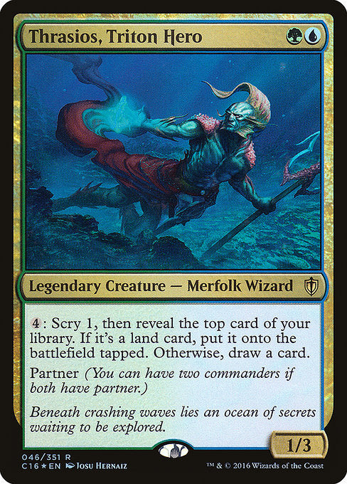 Thrasios, Triton Hero [Commander 2016], MTG Single - Gamers Grove