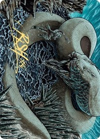 Koma, Cosmos Serpent 2 Art Card (Gold-Stamped Signature) [Kaldheim: Art Series]