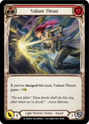 Valiant Thrust (Red) (Rainbow Foil) [U-MON039-RF] Unlimited Edition Rainbow Foil