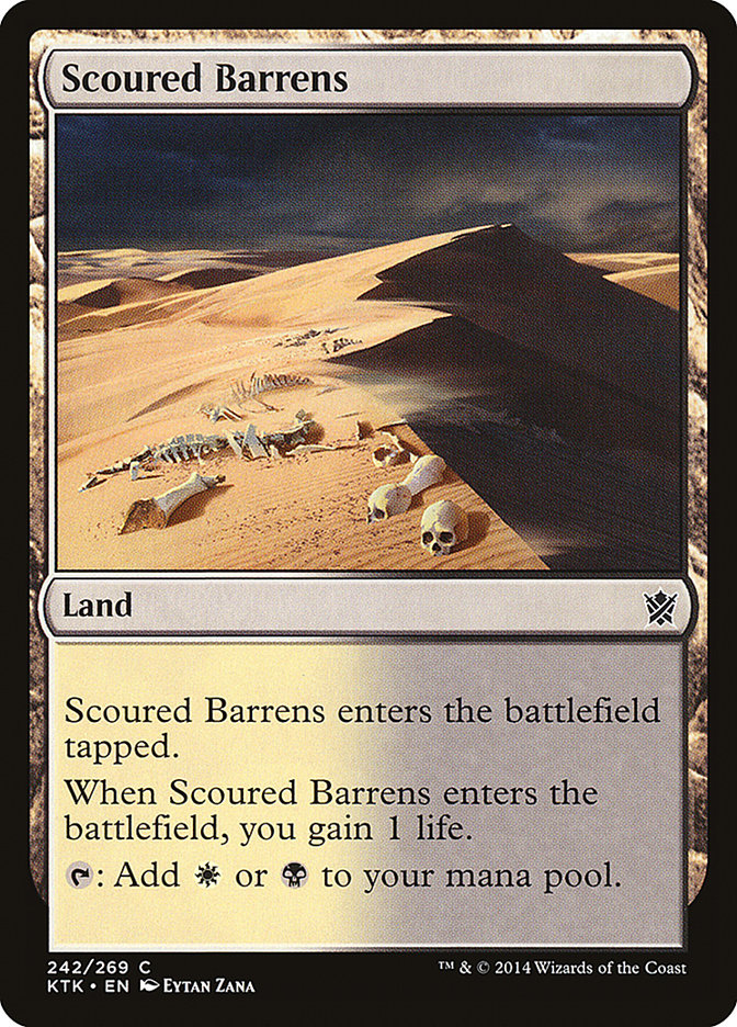 Scoured Barrens [Khans of Tarkir], MTG Single - Gamers Grove