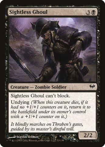 Sightless Ghoul [Dark Ascension], MTG Single - Gamers Grove