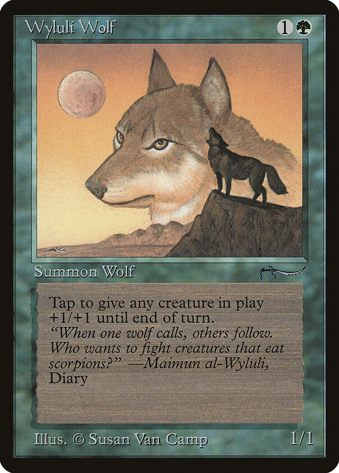 Wyluli Wolf (Light Mana Cost) [Arabian Nights], MTG Single - Gamers Grove