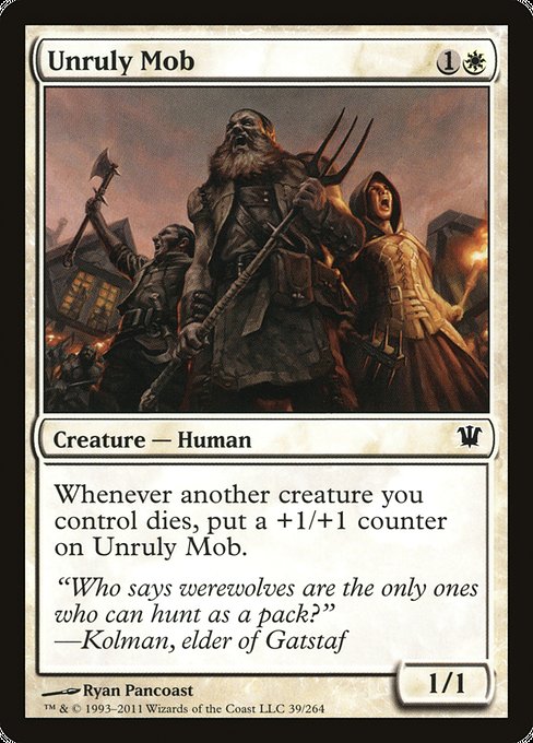 Unruly Mob [Innistrad], MTG Single - Gamers Grove