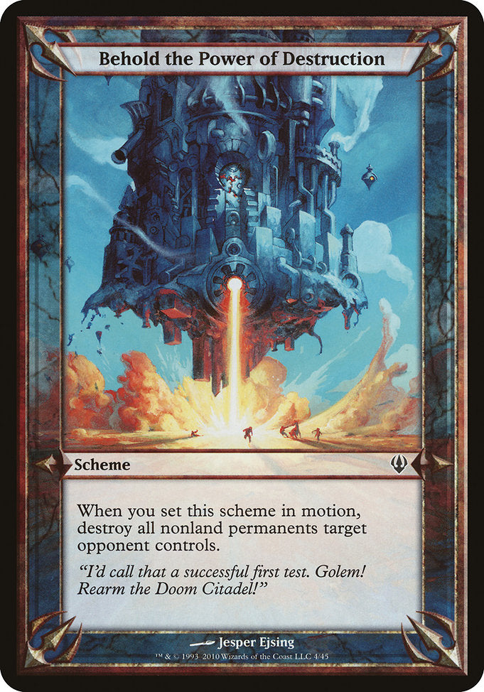 Behold the Power of Destruction [Archenemy], MTG Single - Gamers Grove