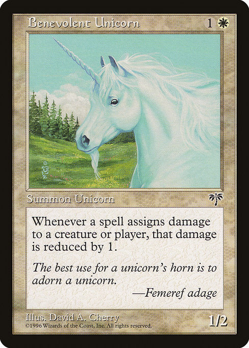 Benevolent Unicorn [Mirage], MTG Single - Gamers Grove