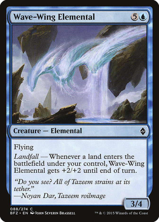 Wave-Wing Elemental [Battle for Zendikar], MTG Single - Gamers Grove