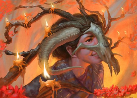 Hedgewitch's Mask Art Card [Innistrad: Midnight Hunt Art Series]