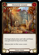 Memorial Ground (Blue) (Rainbow Foil) [MON305-RF] 1st Edition Rainbow Foil