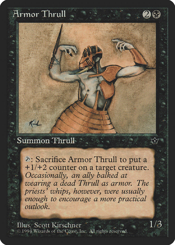Armor Thrull (Scott Kirschner) [Fallen Empires], MTG Single - Gamers Grove