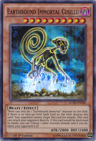 yugioh card earthbound immortal YuGiOh Trading Card Game Legendary Duelists: Immortal Destiny Common Earthbound Immortal Wiraqocha Rasca LED5-EN028