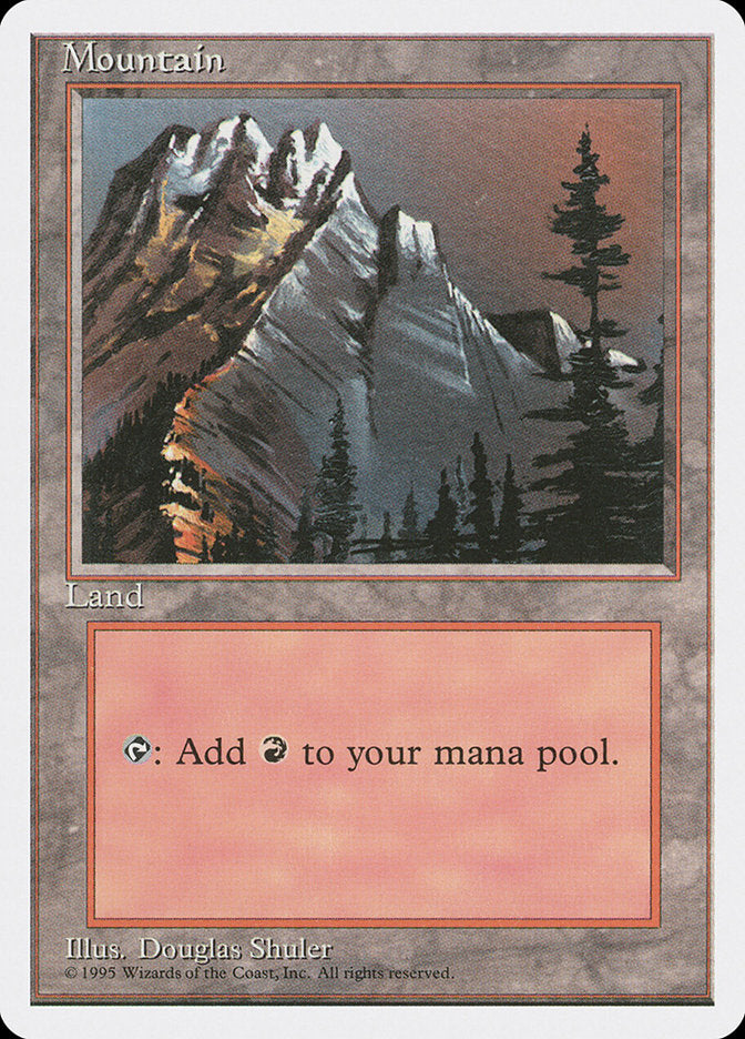 Mountain (373) [Fourth Edition], MTG Single - Gamers Grove