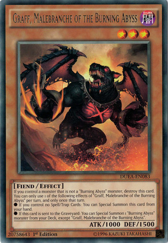 yugioh burning abyss cards YU-GI-OH! - Draghig, Malebranche of The (CROS-EN082) - Crossed Souls - 1st Edition may be 1st or Unlimited Edition Graff, Malebranche of the Burning