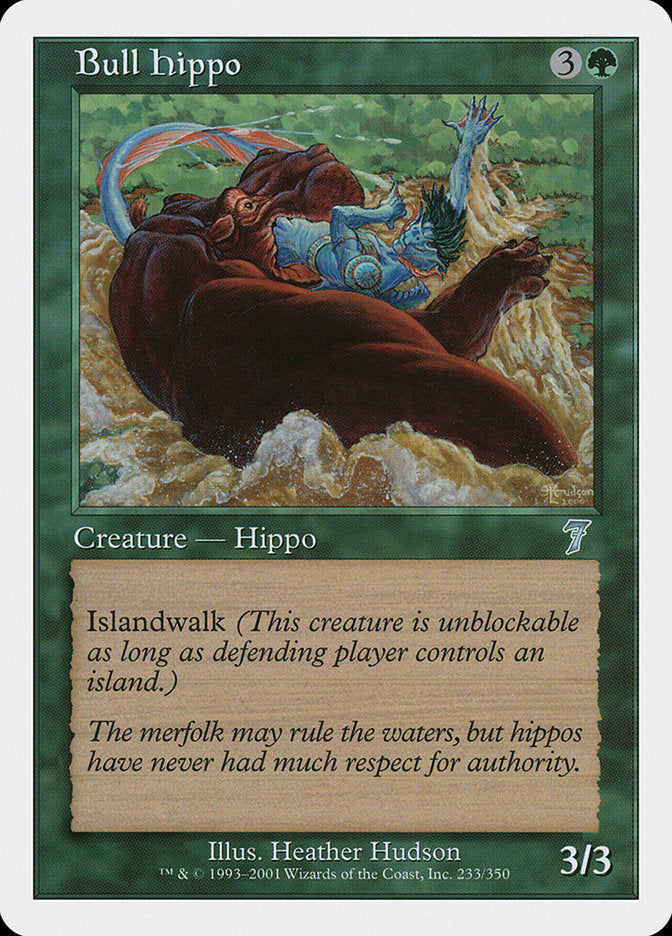 Bull Hippo [Seventh Edition], MTG Single - Gamers Grove