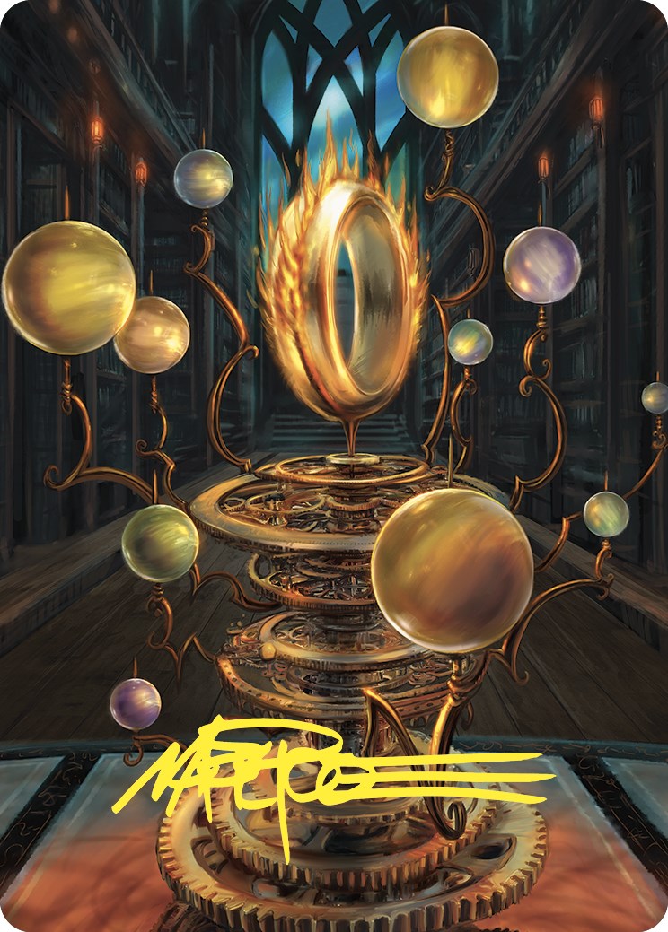 Sol Ring Art Card (Gold-Stamped Signature) [Commander Masters Art Seri Sol Ring Art Card (Gold-Stamped Signature) [Commander Masters Art Seri