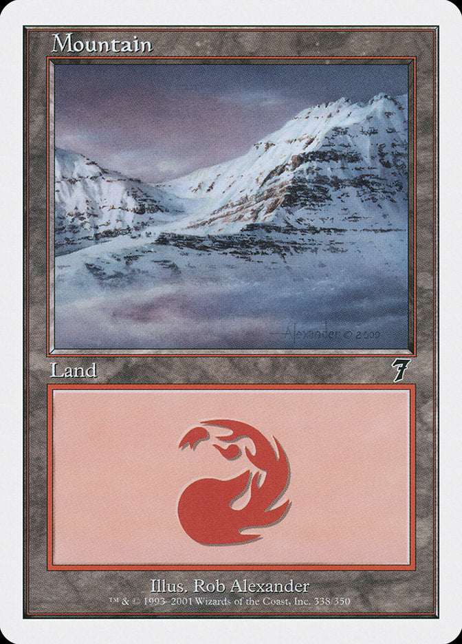 Mountain (338) [Seventh Edition], MTG Single - Gamers Grove