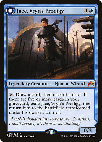 Jace, Vryn's Prodigy // Jace, Telepath Unbound [Magic Origins], MTG Single - Gamers Grove