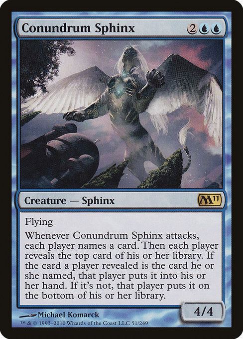 Conundrum Sphinx [Magic 2011], MTG Single - Gamers Grove